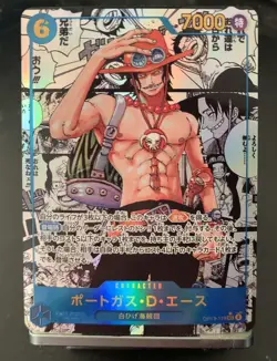 Portgas D. Ace Manga OP13-119 SEC Carrying on His Will Card Japanese NM - Image 1