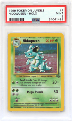 1999 Pokemon Jungle #7 Nidoqueen Holo PSA 9 Card MINT! Trusted Seller! Free Ship - Image 1