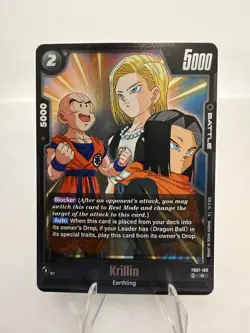 Krillin FB07-103 Foil Rare Wish For Shenron Dragon Ball Super Card Game - Image 1