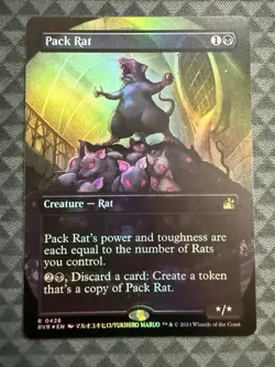 MTG Pack Rat #0426 Foil Anime Borderless Rare Ravnica Remastered (RVR) - Image 2