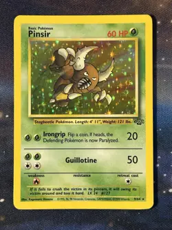 Pinsir 9/64 Jungle Holo Rare Holographic Vintage 1999 WOTC Pokemon LP - Image 1