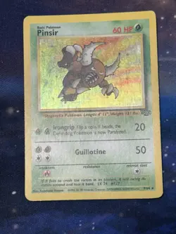 Pinsir 9/64 Jungle Holo Rare Holographic Vintage 1999 WOTC Pokemon LP - Image 5