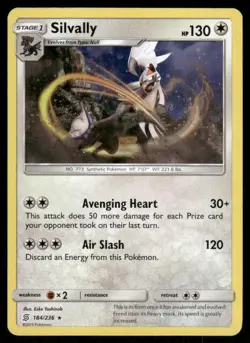 Pokemon - Silvally - Rare Holo 184/236 - Unified Minds - NM/M - Image 1