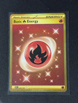 Pokemon: Basic Fire Energy - 230/197 - SV03: Obsidian Flames Hyper Rare GOLD - Image 1
