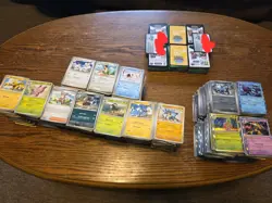 Pokemon Card Bulk, 5100 total cards, 3800 non holo, 1300 holo, 600 codes, 2 mats - Image 1