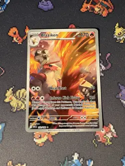 Pokemon Cards Blaziken 192/182 Illustration Rare Destined Rivals - (NM) - Image 1