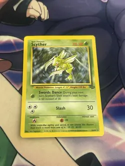 Pokemon Scyther 26/64 Jungle Rare Regular Basic 70 HP English Wizards - Image 2