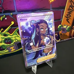 Pokemon Nessa Full Art Holo Card 183/185 SWSH04: Vivid Voltage NM Condition - Image 2