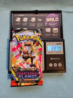 (VERY HEAVY)🔥 22.79g Pokemon TCG Phantasmal Flames Booster Pack Factory Sealed✅ - Image 1