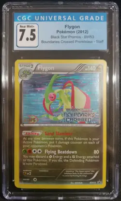 Flygon BW53 Staff Promo Boundaries Crossed Prerelease CGC 7.5 NM+ Pokemon TCG - Image 1