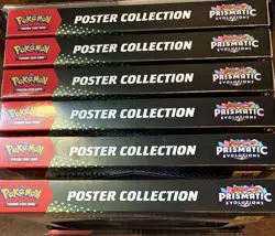 Pokemon Prismatic Evolutions Poster Collection Lot Of 6 with Display! - Image 2