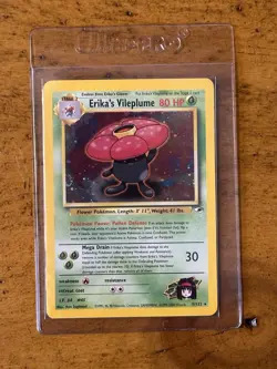 2000 Pokemon Gym Heroes Erika's Vileplume Holo #5/132 RARE WOTC TCG VINTAGE - Image 1