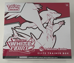 Pokemon Center Scarlet & Violet White Flare ETB sealed with Acrylic case - Image 1