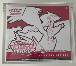 Pokemon Center Scarlet & Violet White Flare ETB sealed with Acrylic case - Image 3