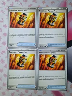 4 x Premium Power Pro - 124/132 Mega Evolution - Trainer Playset - Pokemon TCG - Image 1