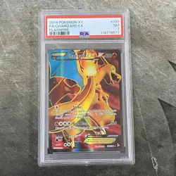 2014 Pokemon XY FA Charizard EX Flashfire #100/106 PSA 7 Near Mint NM - Image 1