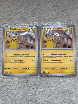 Pokemon TCG Pikachu at the Museum Promo (Jumbo) x2 – Sealed - Image 1