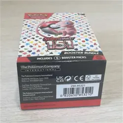 Pokemon Scarlet & Violet 151 Booster Bundle Box with 6 Booster Packs English - Image 1