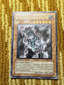 Konami Yu-Gi-Oh! Ancient Gear Beast TLM-EN007 & Desert Twister TAEV-EN034 1st E… - Image 2