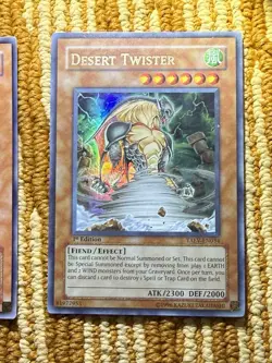 Konami Yu-Gi-Oh! Ancient Gear Beast TLM-EN007 & Desert Twister TAEV-EN034 1st E… - Image 3