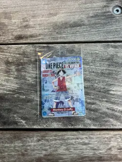 One Piece Monkey D. Luffy US Voyage College Basketball Promo Card - SEALED - Image 1