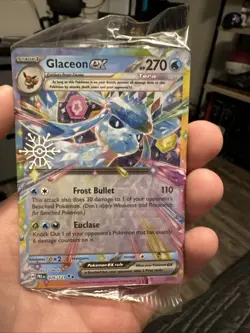 Glaceon ex 026/131 – Holiday Calendar Snowflake Stamp – Pokemon Card – SEALED - Image 1