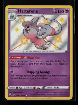 Hatterene SV056/SV122 Shiny Holo Rare Shining Fates: Shiny Vault Pokemon Card - Image 1