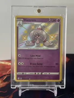 Hattrem SV055/SV122 Shiny Holo Rare Pokemon Shining Fates Tcg Collectible Card - Image 1