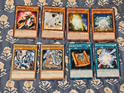 Seto Kaiba Blue-Eyes White Dragon + Burst Rule Stone Man (8 card set) Yugioh - Image 1