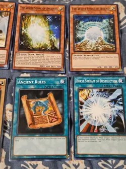 Seto Kaiba Blue-Eyes White Dragon + Burst Rule Stone Man (8 card set) Yugioh - Image 3