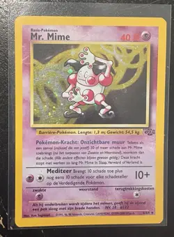 Lot Of 3 Vintage Jungle Pokemon Cards Mr Mime, Clefable, Wigglytuff WOTC - Image 2