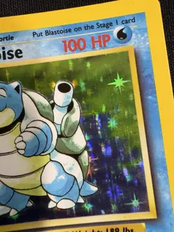 Pokemon Blastoise Base Set 2/102 Holo English 1999 TCG WOTC Card - MP - Image 3