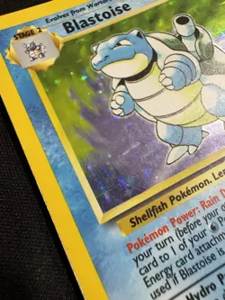 Pokemon Blastoise Base Set 2/102 Holo English 1999 TCG WOTC Card - MP - Image 4