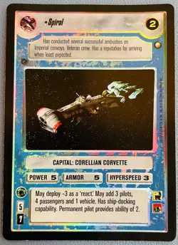 STAR WARS CCG - Spiral - Rare Foil Card - Reflections - Decipher Inc. 1999 - Image 1