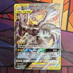 Pokemon Pikachu & Zekrom GX SM-Team Up SM168 TAG TEAM Ultra Rare Holo Card - Image 1