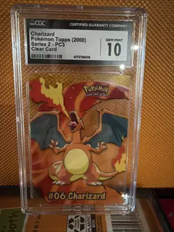 DA108061 2000 - Topps - Pokemon TV Animation Edition - Charizard Clear #PC3 - Image 1