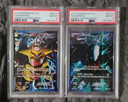 2013 POKEMON B&W PROMO TEAM PLASMA BW74/BW73 GIRATINA/DARKRAI PSA 8 - Image 1