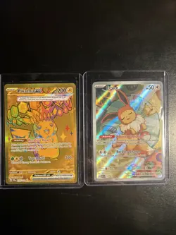 Pokemon TCG - Prismatic / Pikachu EX And Eevee Full Art. - Image 1