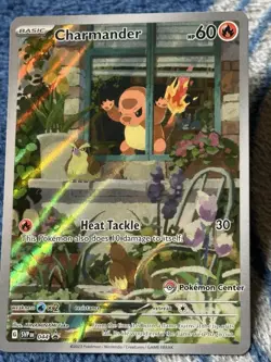 Pokemon TCG Charmander Obsidian Flames Pokemon Center Stamped - Image 1