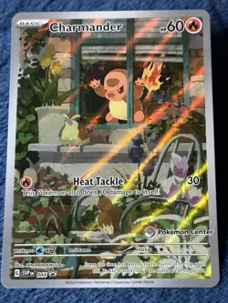 Pokemon TCG Charmander Obsidian Flames Pokemon Center Stamped - Image 2