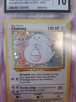 CGC 10 GEM MINT Pokemon Chansey 015/034 CLV TCG Classic Venusaur Deck Holo 2023 - Image 2