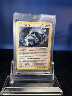 POKEMON LUGIA 78/124 FATES COLLIDE CRACKED ICE HOLO LP CONDITION - Image 1