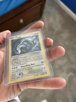 POKEMON LUGIA 78/124 FATES COLLIDE CRACKED ICE HOLO LP CONDITION - Image 3