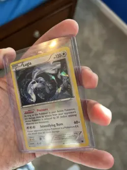 POKEMON LUGIA 78/124 FATES COLLIDE CRACKED ICE HOLO LP CONDITION - Image 4