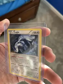 POKEMON LUGIA 78/124 FATES COLLIDE CRACKED ICE HOLO LP CONDITION - Image 5