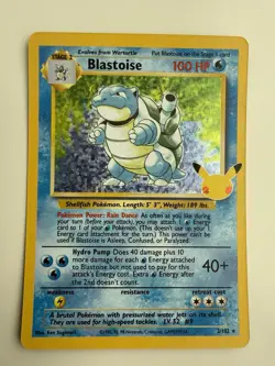 Blastoise 2/102 Holo Celebrations Classic Collection Pokemon NM - Image 1