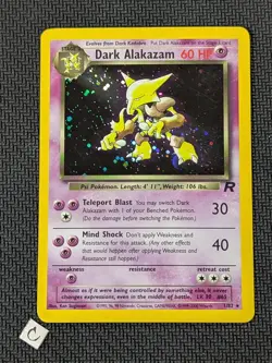 Dark Alakazam 1/82 - Team Rocket Unlimited Holo Rare Pokemon TCG LP - Image 1