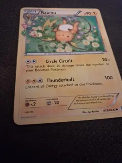 Pokemon TCG Raichu RC9/RC32 XY Generations Radiant Collection Nm - Image 1