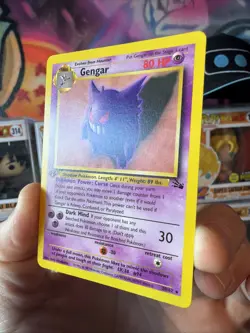 Gengar 20/62 Rare Fossil 1st Edition Pokemon WOTC Non-Holo LP/NM - Image 4
