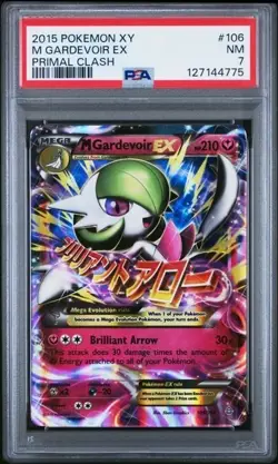 M GARDEVOIR EX #106 PSA 7 • 2015 POKEMON XY PRIMAL CLASH - Image 1